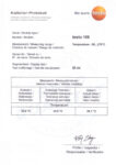Заводской сертификат Testo 106 Заводской сертификат Testo 106